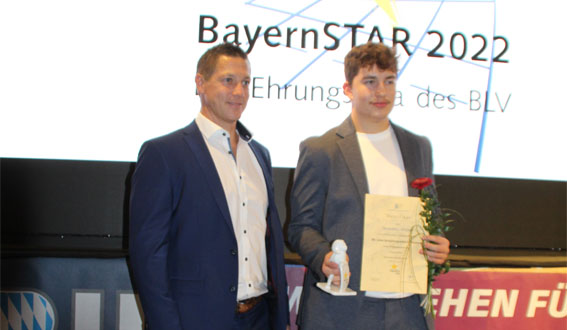 Stefan Seek (li) und Benedikt Müller (re) bei der Verleihung